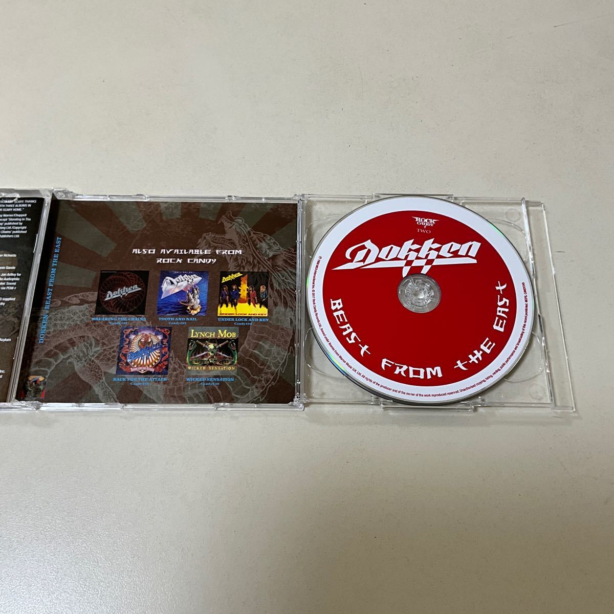 LA metal DOKKEN 2CD BEAST FROM THE EAST REMASTERED/li mustard  ticket ROCK CANDY