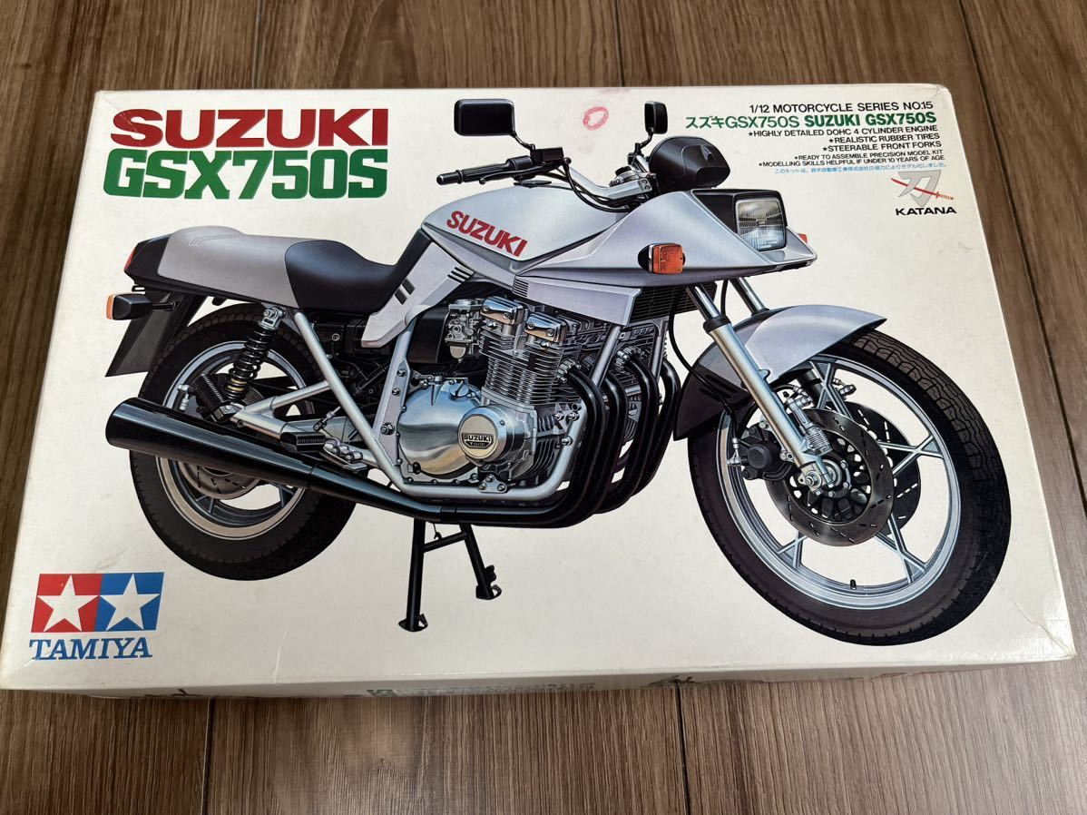  пластиковая модель 1/12 Suzuki GSX750S KATANA [ мотоцикл серии NO.15] 1 type Katana не собран маленький олень Tamiya 