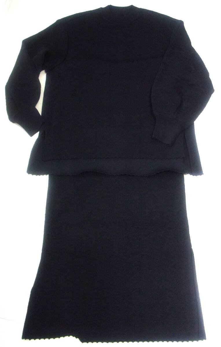 完売品MameKurogouchiマメクロゴウチフローラルジャガードニットセットアップサイズ１ブラック☆スカートの画像1