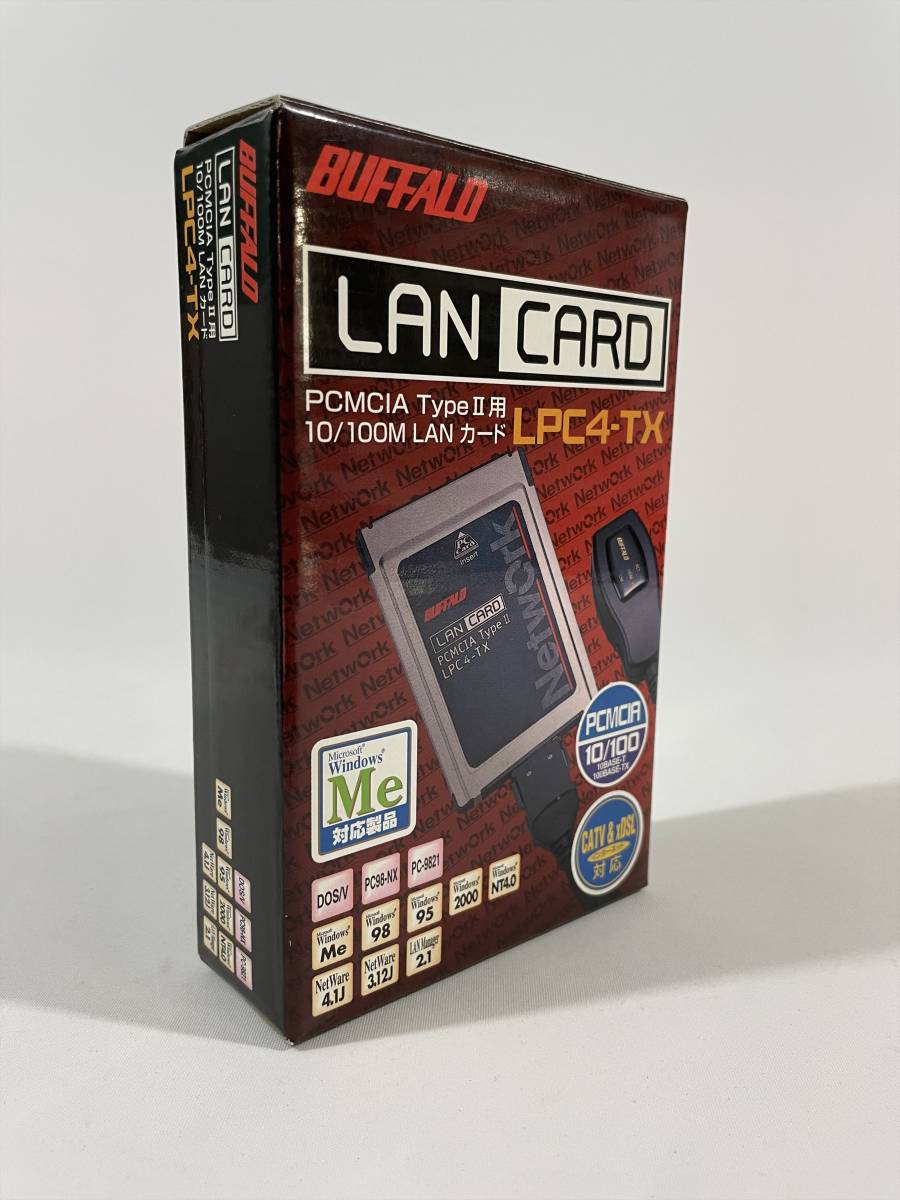 ◆ BUFFALO バッファロー LANカード LPC4-TX ◆ 希少 外箱、付属品一式 ◆_画像4