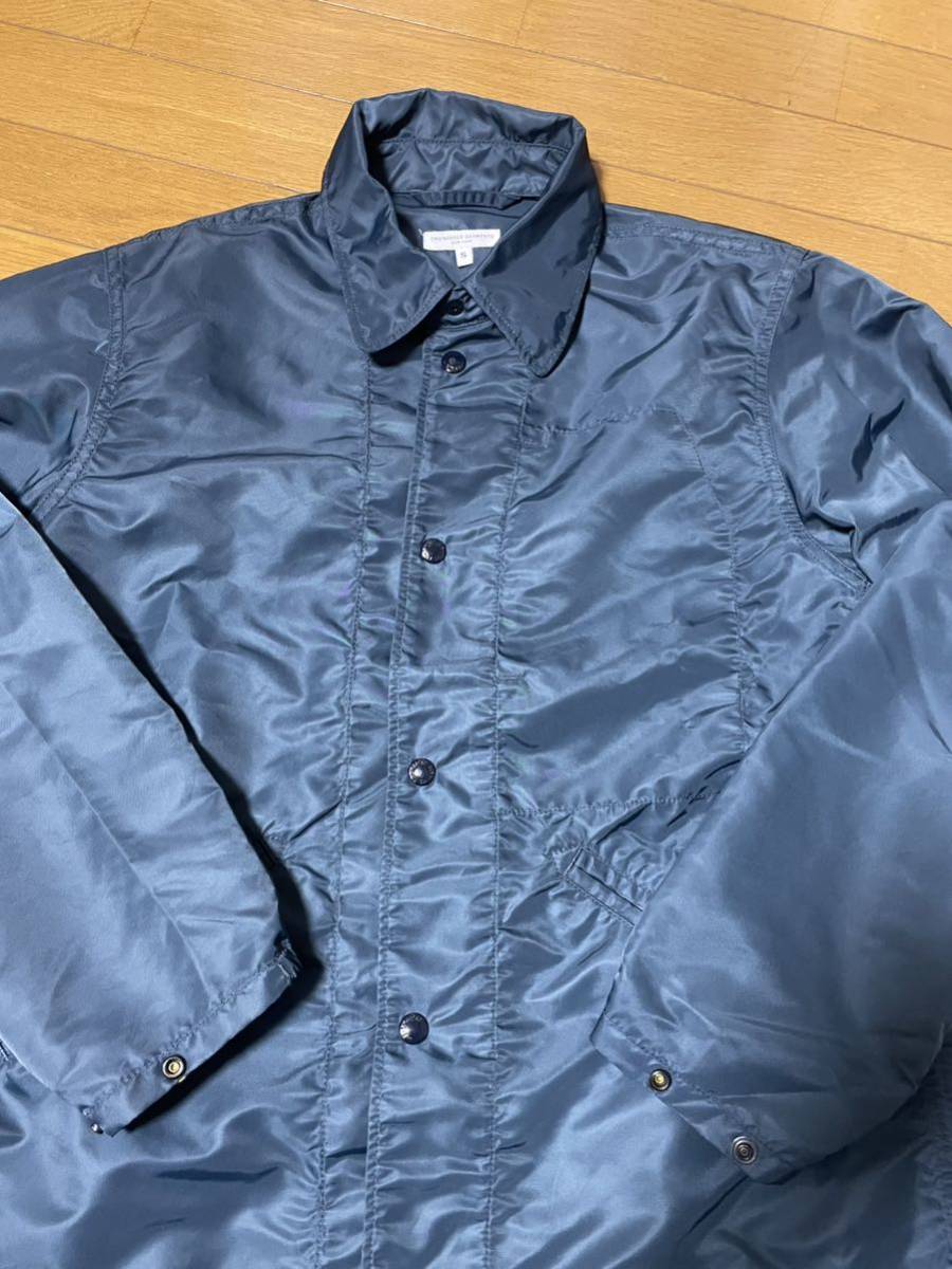 Engineered Garments エンジニアードガーメンツ ナイロンコーチジャケット Ground Jacketグラウンドジャケット ネイビー Sサイズ_画像3