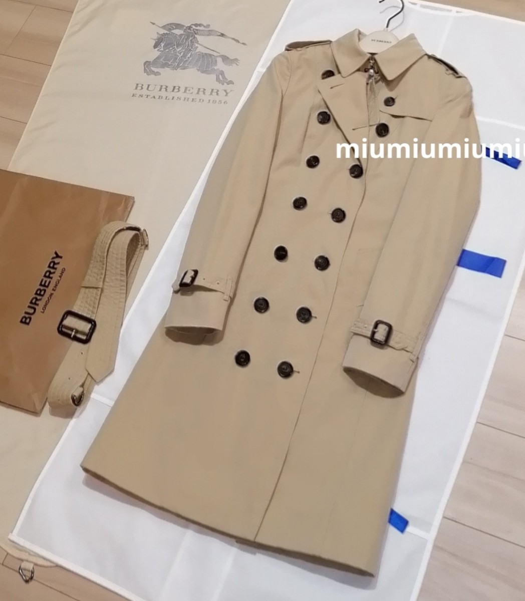  final price. * genuine article fine quality * Burberry BURBERRY trench coat beige outer long belt worn te-ji current model wonderful .XS S