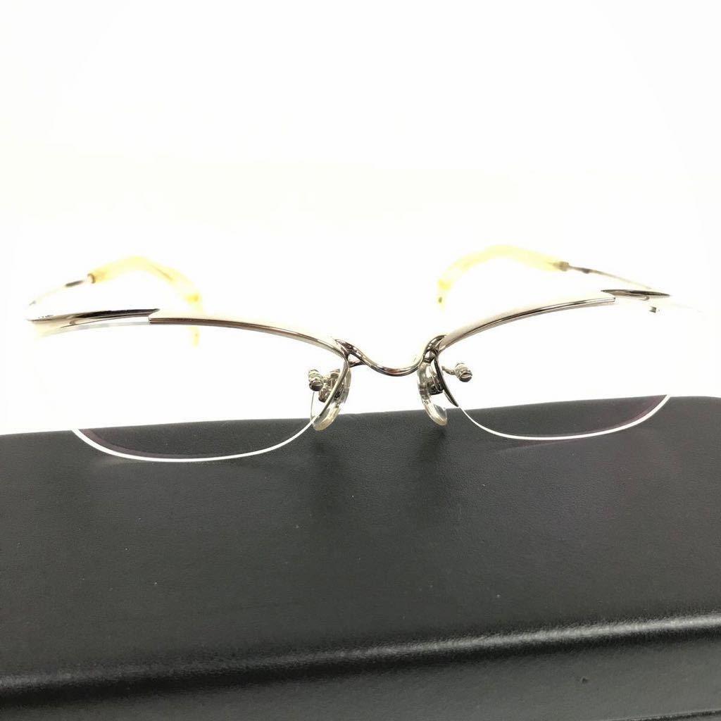 【フォーナインズ】本物 999.9 眼鏡 TITANIUM チタン O-10T シルバー色系 度入り サングラス メガネ めがね メンズ レディース 送料520円_画像8