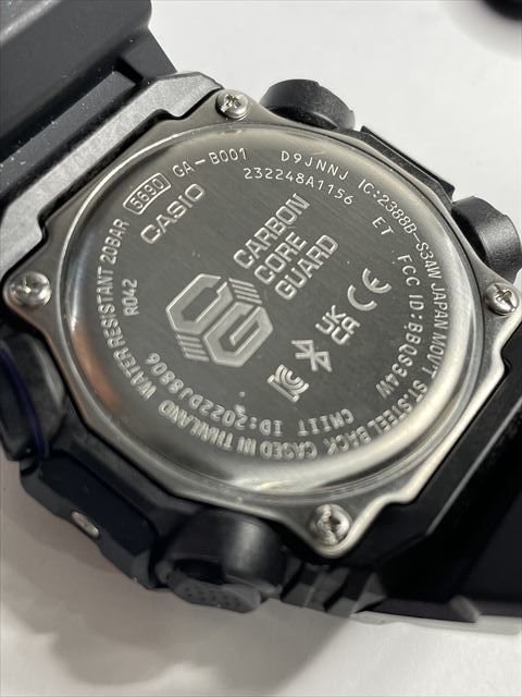 新品同様 CASIO G-SHOCK 腕時計 【国内正規品】保証書付き Bluetooth搭載 GA-B001AH-6AJF_画像7
