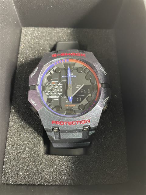 新品同様 CASIO G-SHOCK 腕時計 【国内正規品】保証書付き Bluetooth搭載 GA-B001AH-6AJF_画像2