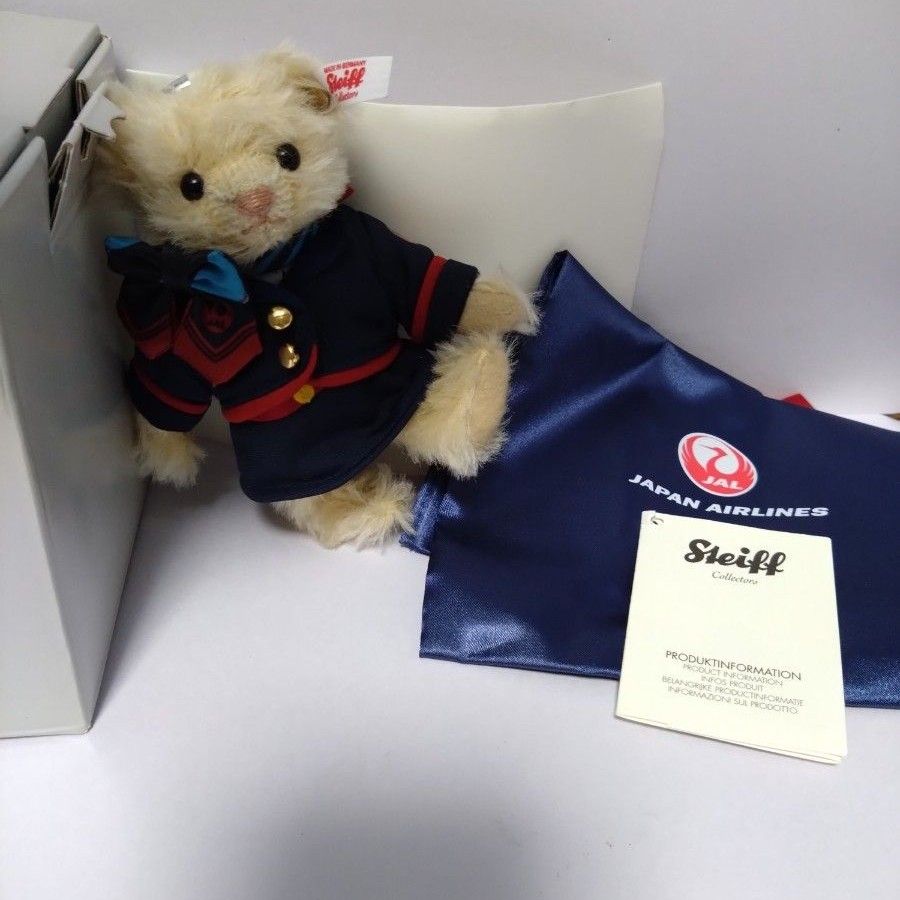 3 30限定レア JAL シュタイフ テディベア ぬいぐるみ Steiff 3 30限定レア JAL シュタイフ テディベア ぬいぐるみ Steiff