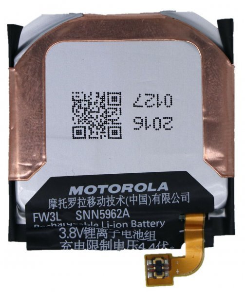 国内即日発送★新品MOTOROLA Moto 360 第二世代 SNN5962A適用する2nd Gen Watch 46MM FW3L修理交換内蔵バッテリー 工具セット 両面テープ_画像2