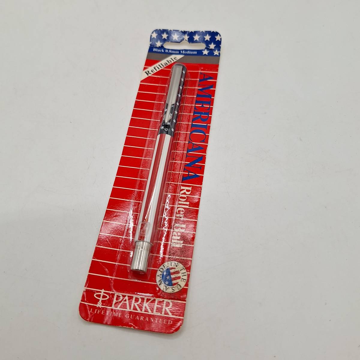 パーカー ボールペン AMERICANA 星条旗 アメリカ 未使用 保管品 アメリカ製 PARKER 【3709-4】の画像1
