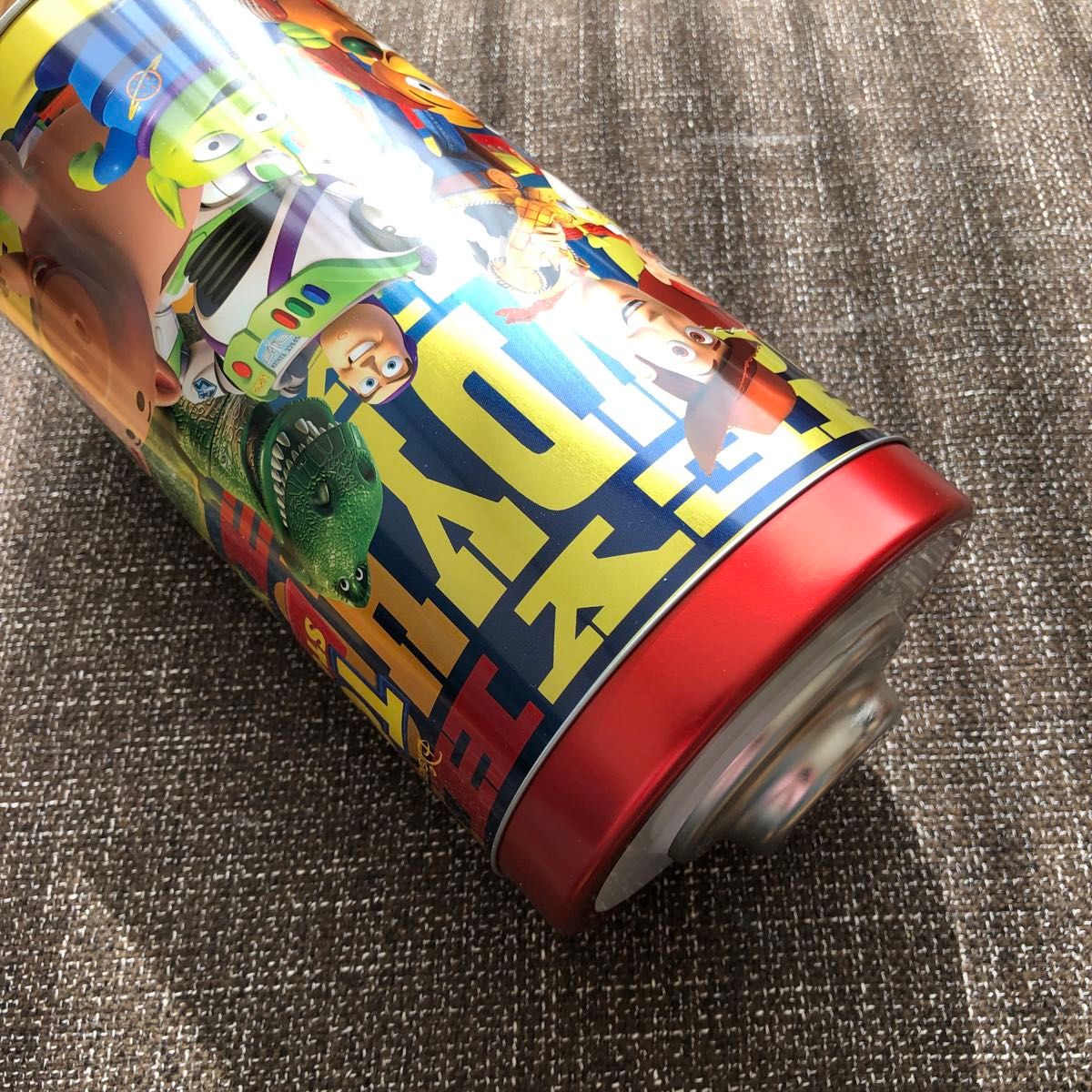 空き缶　トイストーリー　乾電池型空缶　キャラクター　ピクサー　ディズニー