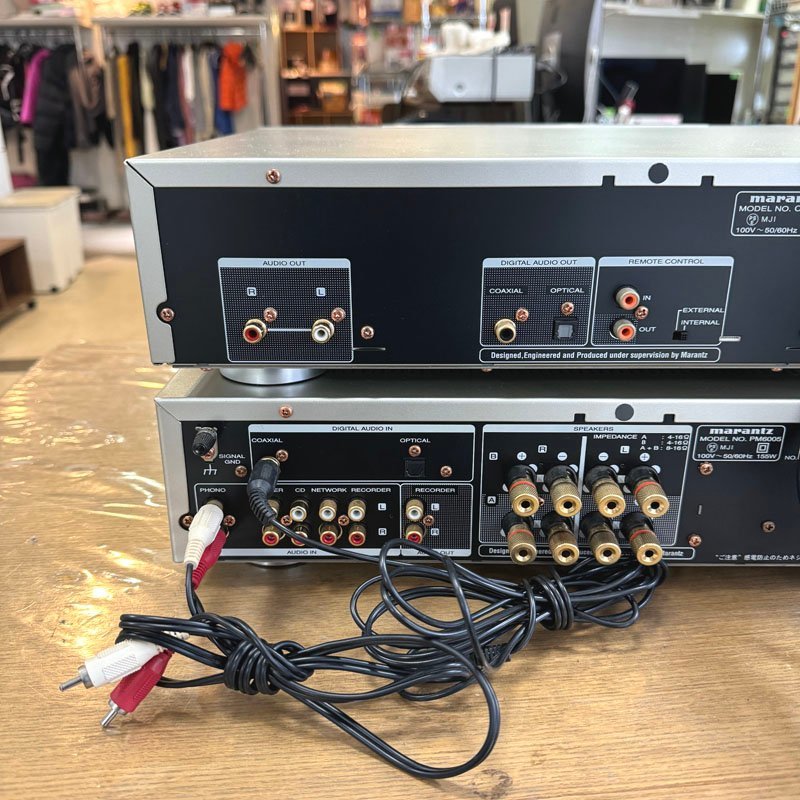 中古●marantz マランツ CD6005/PM6005●アンプ CDプレイヤー セット販売 リモコン付き 動作確認済み 札幌_画像4