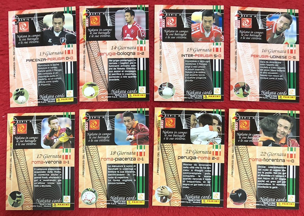 PANINI CALCIO 1990-2000 中田英寿 8枚セット③の画像2