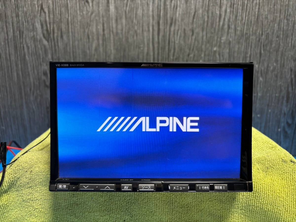 ☆ALPINE アルパイン VIE-X088 HDDナビ フルセグ☆2010年地図データ※ジャンク☆012911M_画像1