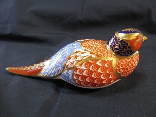 ロイヤルクラウンダービー キジ ROYAL CROWN DERBY Pheasant きじ 雉 フィギュリン ペーパーウェイト