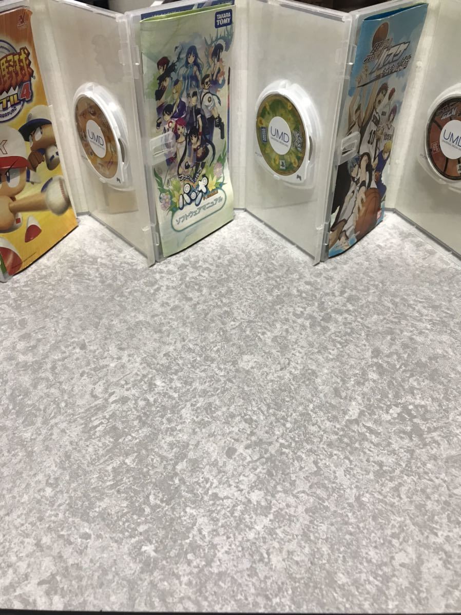 PSP ソフト 6本セット 実況パワフルプロ野球1と2と3と4/ファンタジーゴルフパンヤ/黒子のバスケ キセキの試合 中古