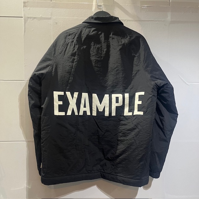 EXAMPLE COACH JACKET Lサイズ エグザンプル 中綿ナイロンコーチジャケット_画像1