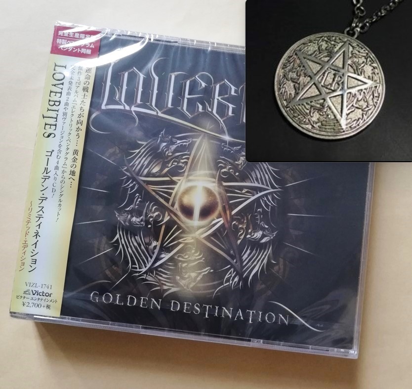 【新品未開封】 LOVEBITES / ゴールデン・デスティネイション(完全生産限定盤(CD+ペンダント)) ラヴバイツ GOLDEN DESTINATION_画像1