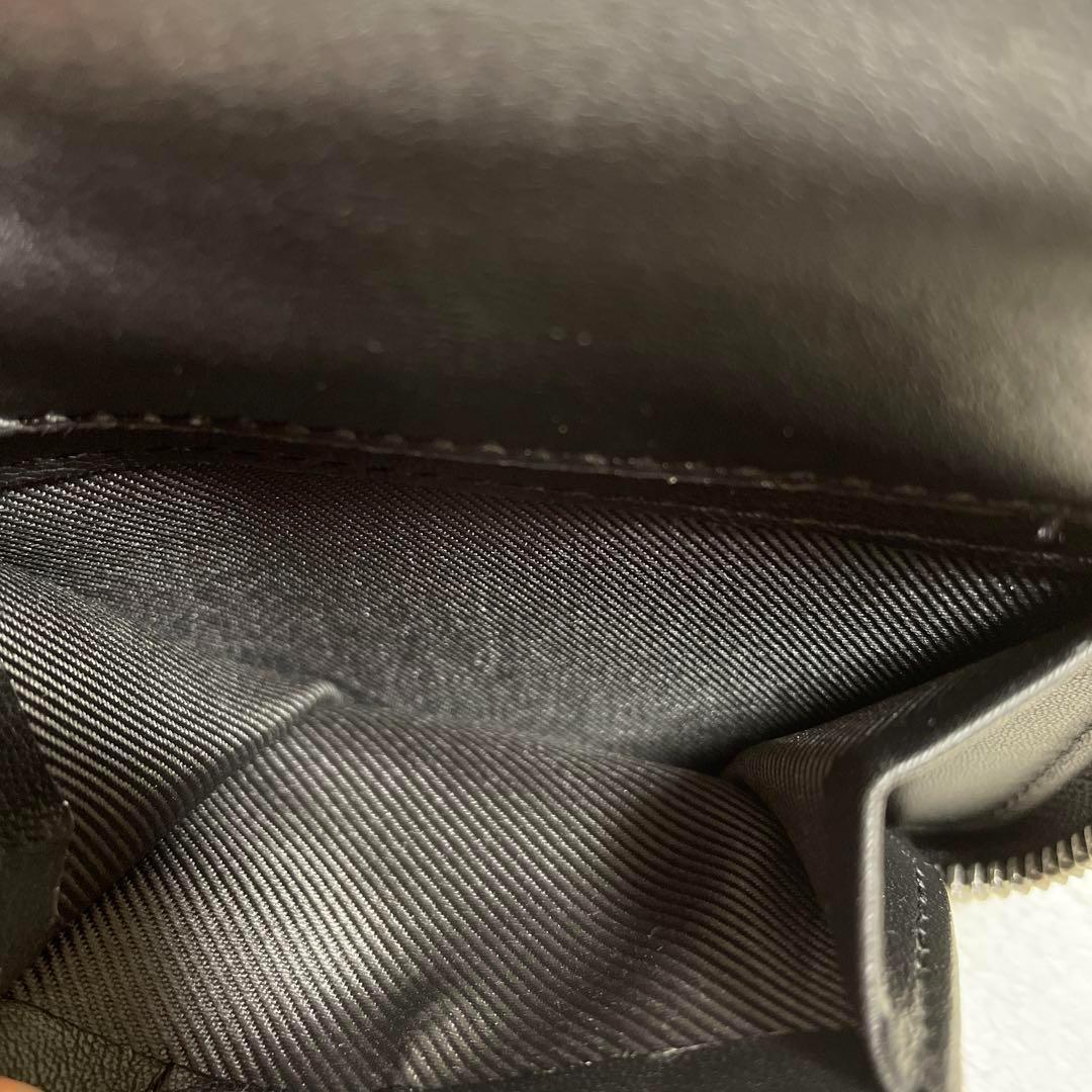  Calvin Klein folding twice purse men's Logo black 