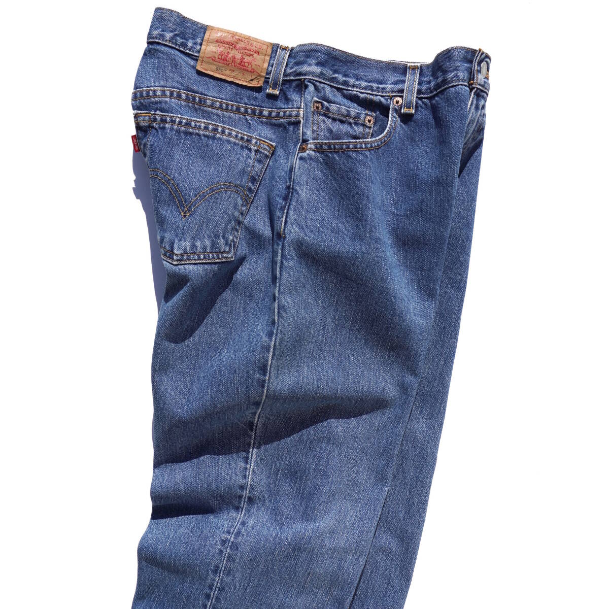 2000s Levi's 550 リラックスフィット テーパードジーンズ W31位 ストーンウォッシュブルー リーバイス / USA Y2K ヴィンテージ 古着_画像4