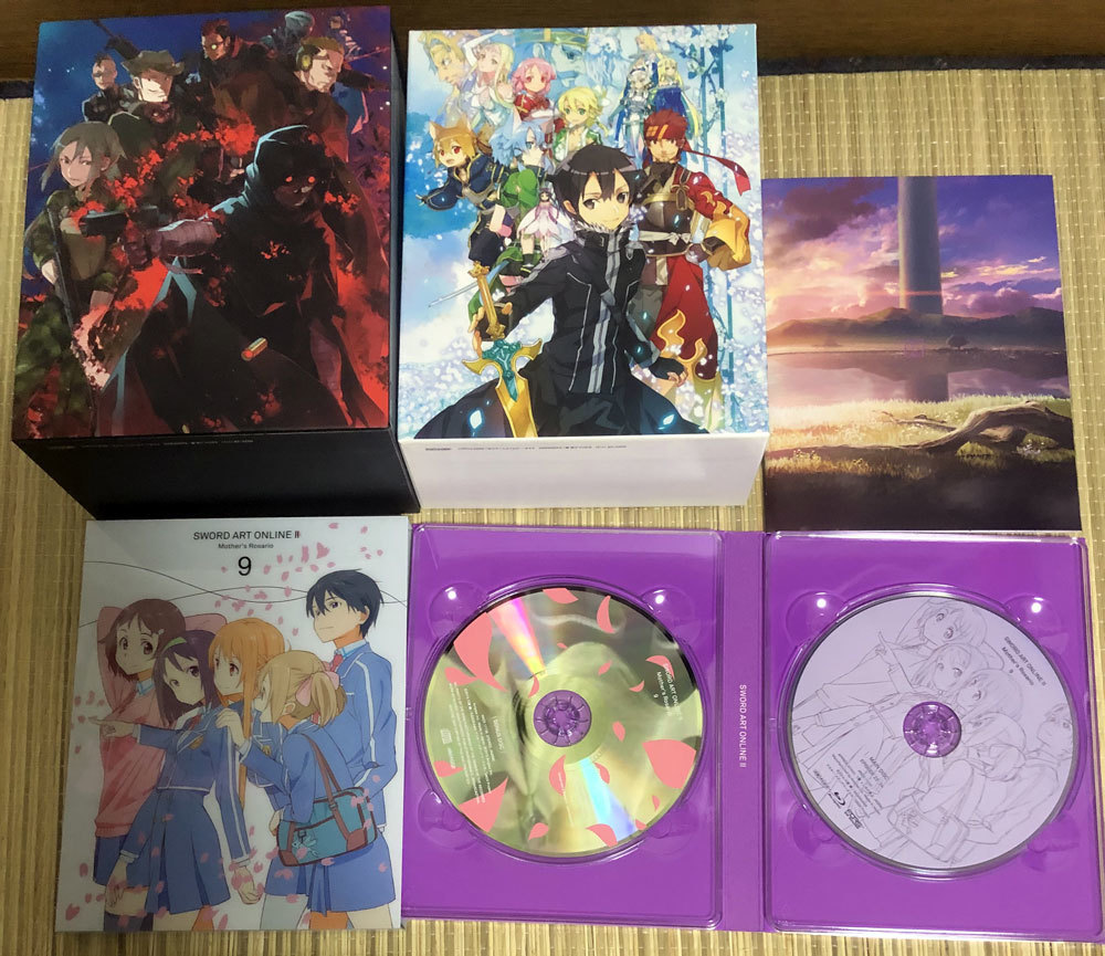 ソードアート・オンライン 2 SWORD ART ONLINE Ⅱ 2期　完全生産限定版 BOX２個付 Blu-ray 全9巻セット ブルーレイ アニメ　【即決】_画像2