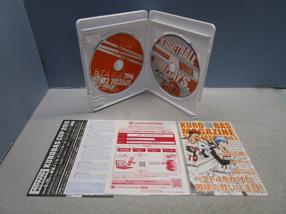 黒子のバスケ 1期～3期 全巻セット◆Blu-ray BD　初回版　特典全付　DVD 新品可能_画像5