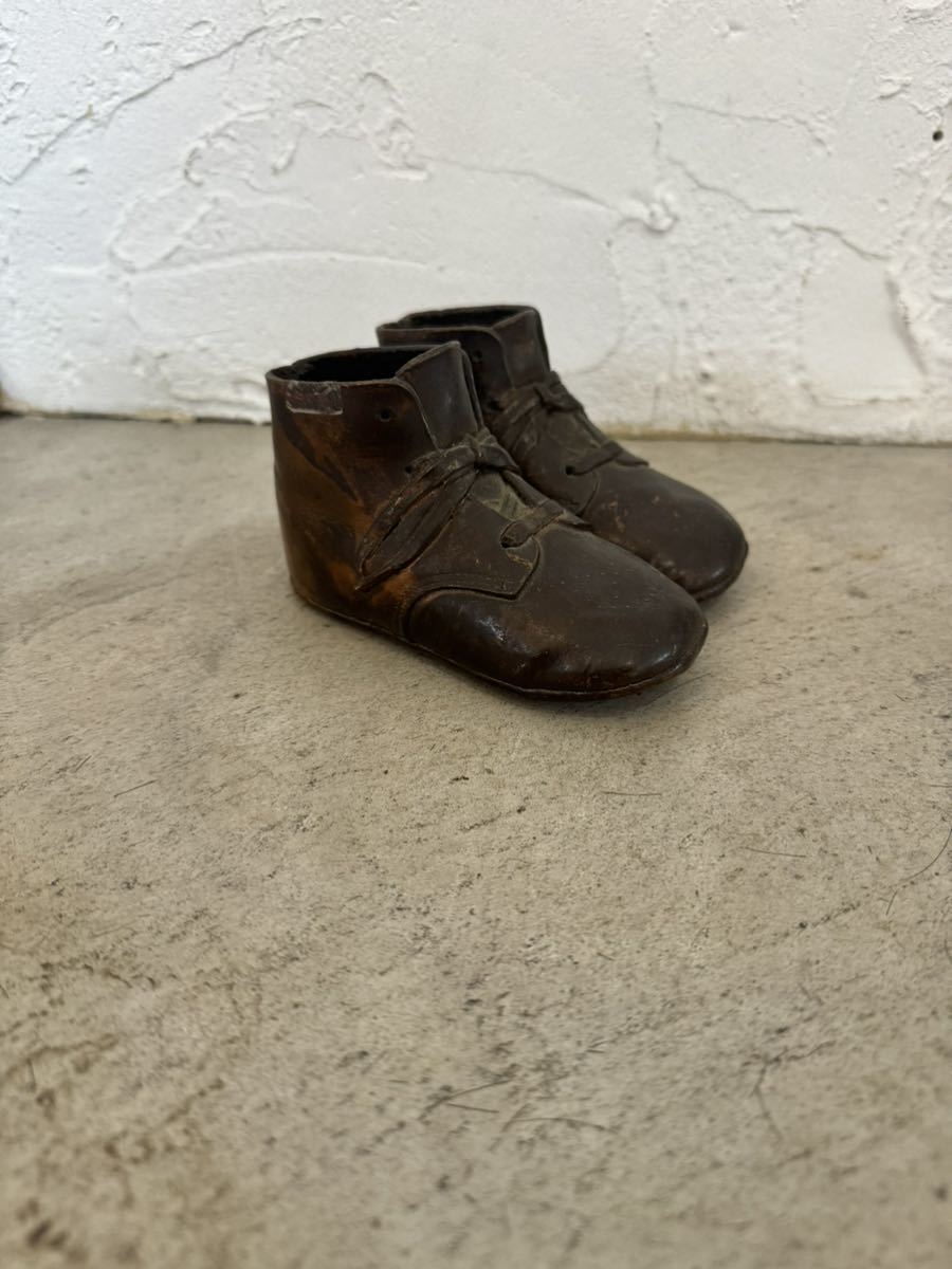 アメリカ　フランス　ベビー　靴　真鍮　銅　雑貨　小物　置物　アンティーク　ヴィンテージ シューズ　スニーカー_画像4
