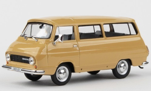 1/43 シュコダ スコダ マイクロバス バス バン ベージュ Skoda 1203 Mikrobus dark beige 1974 1:43 Abrex 梱包サイズ60_画像1