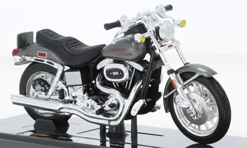 1/18 ハーレーダビッドソン ローライダー ガンメタ Maisto Harley Davidson FXS Low Rider metallic-grey 1977 1:18 新品 梱包サイズ60_画像1