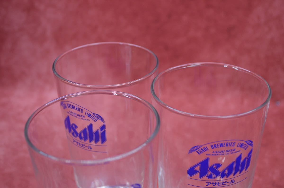 (NK) アサヒ ビアグラス6点 セット 箱付 アサヒビール ASAHI BEER Grass ビールグラス 宅飲み ガラス製 コレクション インテリア_画像5