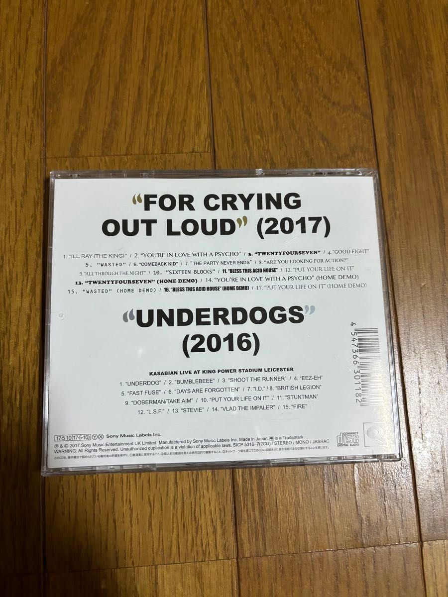 カサビアン　FOR CRYING OUT LOUD 初回限定版 CD