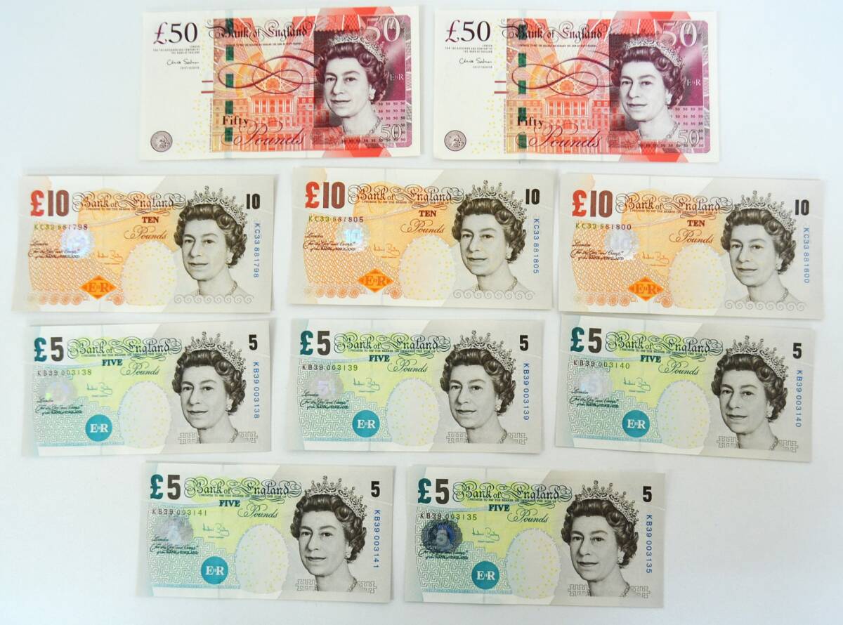 イギリス紙幣…の値段と価格推移は？｜80件の売買データからイギリス