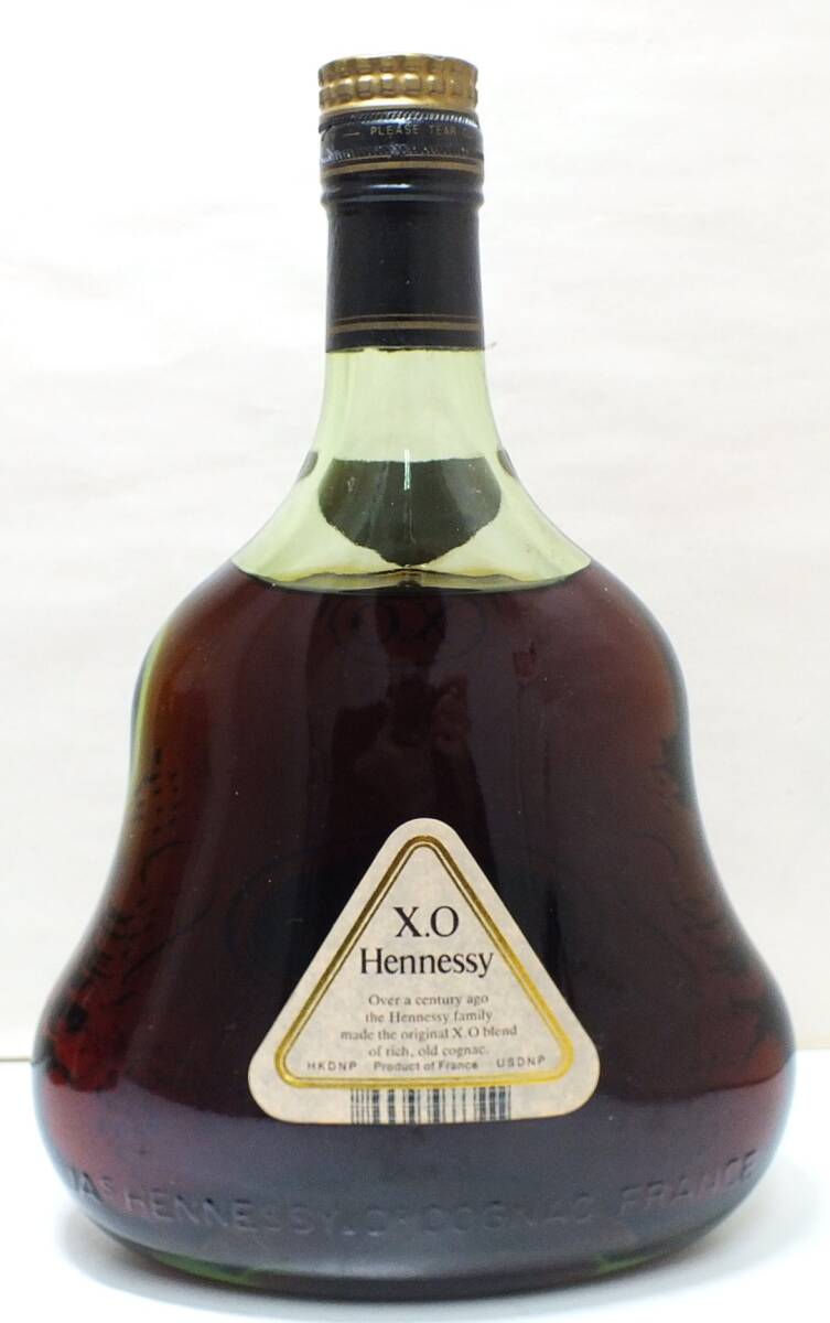 32M 未開栓 Hennessy XO ヘネシー グリーン ボトル 旧 金キャップ 緑 ラベル 40％ 700ml 1円スタート_画像4