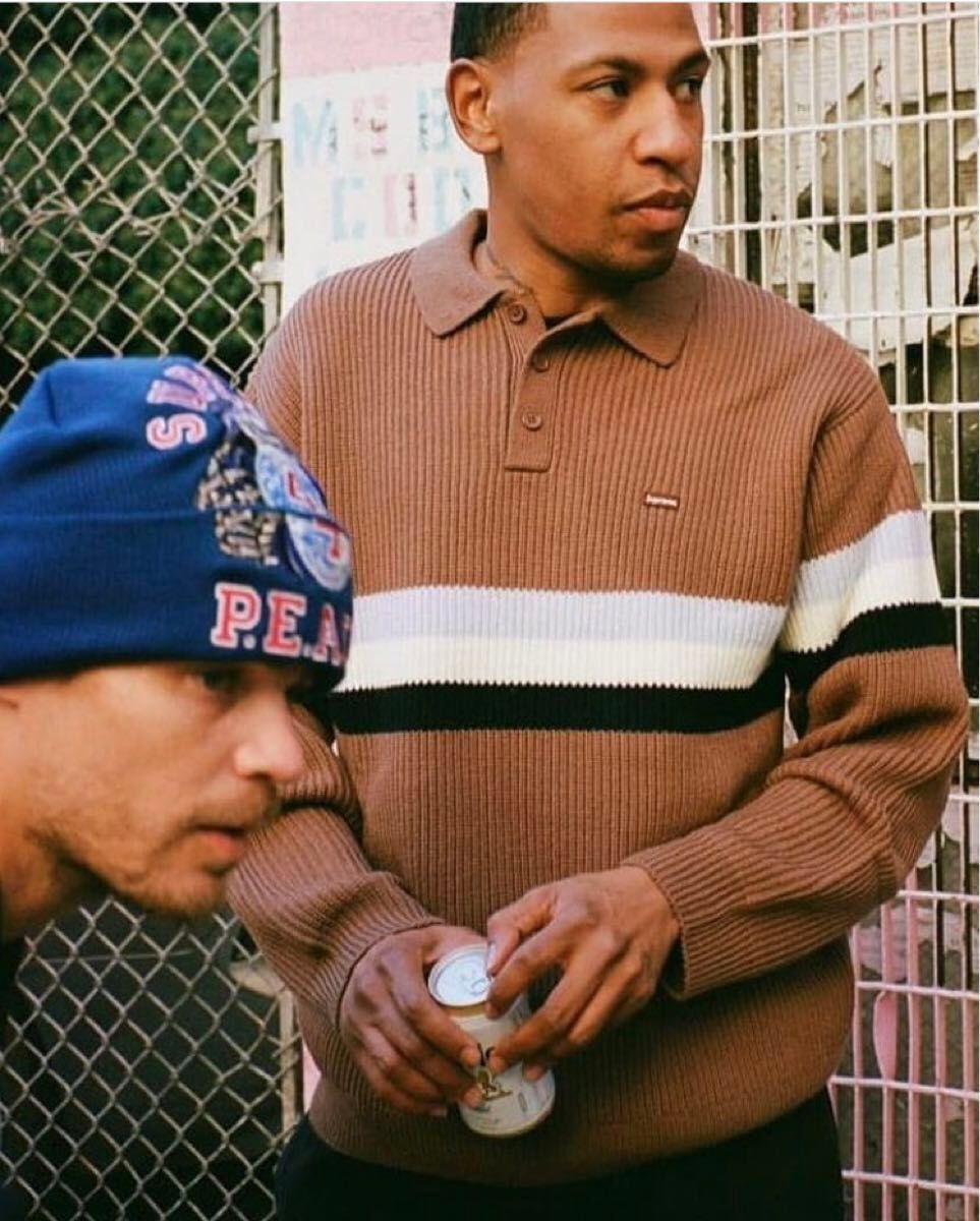 Supreme Small Box Polo Sweater Brown M シュプリーム セーター Supreme Small Box Polo Sweater Brown M シュプリーム セーター