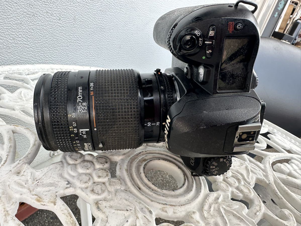 Nikon ニコン D100 一眼レフデジタルカメラ ボディ ED AF 望遠ズームレンズセットジャンク_画像9