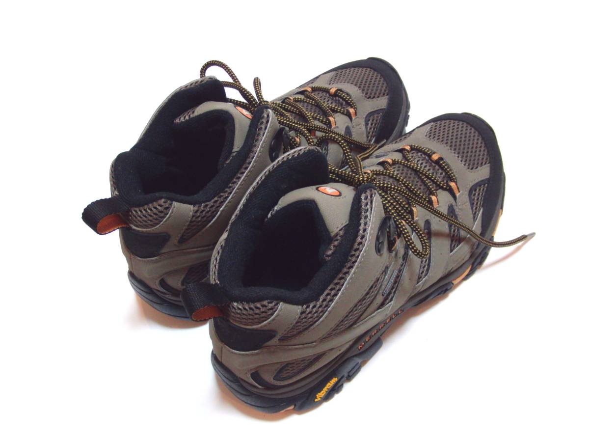 即決新品!!透湿防水MERRELLトレッキングシューズMOAB【GORE-TEX】参考価格2.2万メレルvibram搭載ハイキングシューズ26.5㎝★耐摩擦登山靴の画像4