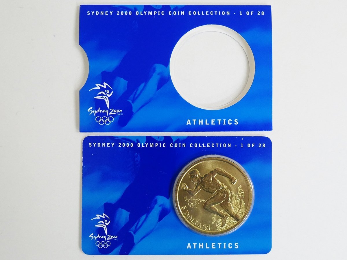 【3】 オーストラリア シドニーオリンピック 陸上競技 2000年 5ドル 記念コインの画像1