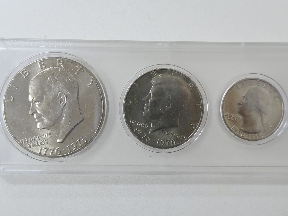 【1】　アメリカ　リバティコインセット6P　1776-1976　 USA LIBERTY　外国コイン_画像3