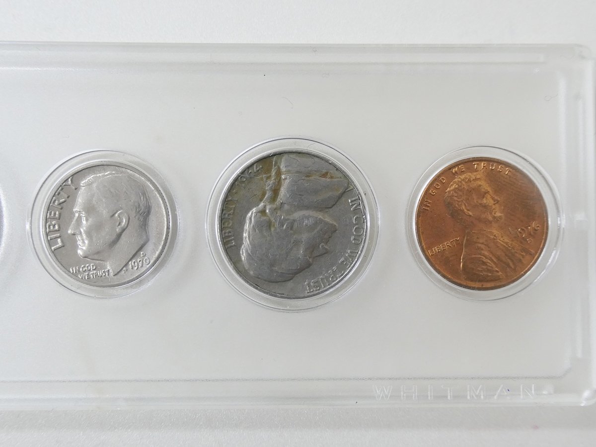 【1】　アメリカ　リバティコインセット6P　1776-1976　 USA LIBERTY　外国コイン_画像4