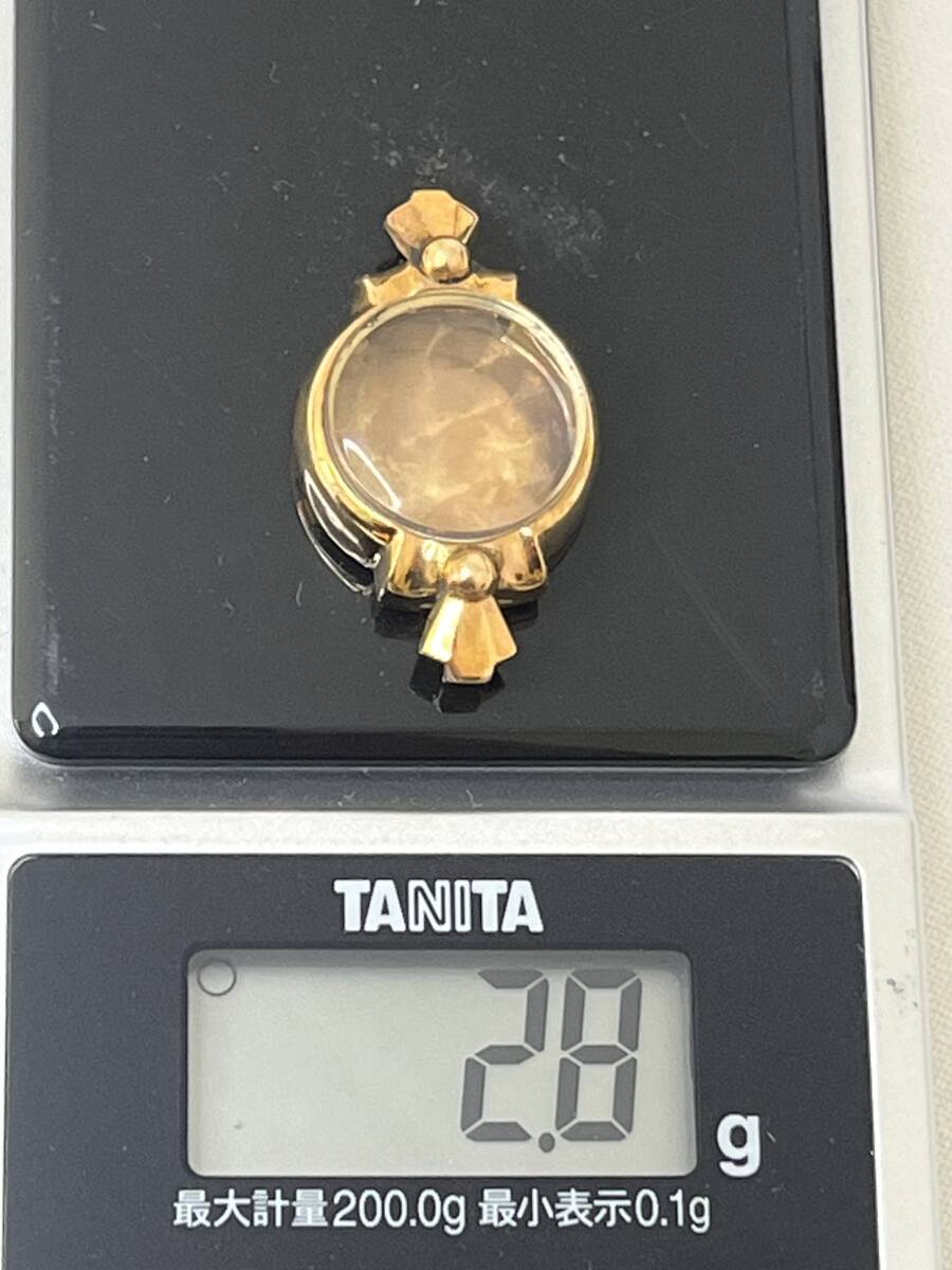 【M330】貴重品 K18 無垢 時計 ケース 重量2.8g 手巻き用