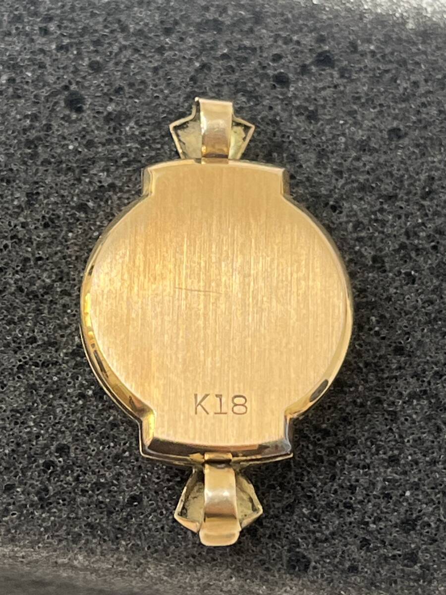 【M330】貴重品 K18 無垢 時計 ケース 重量2.8g 手巻き用_画像5
