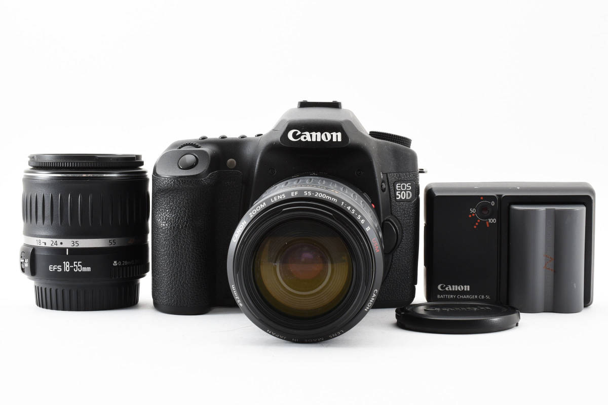 中古 CANON キヤノン 50D ダブルズームキット デジタルカメラ_画像2