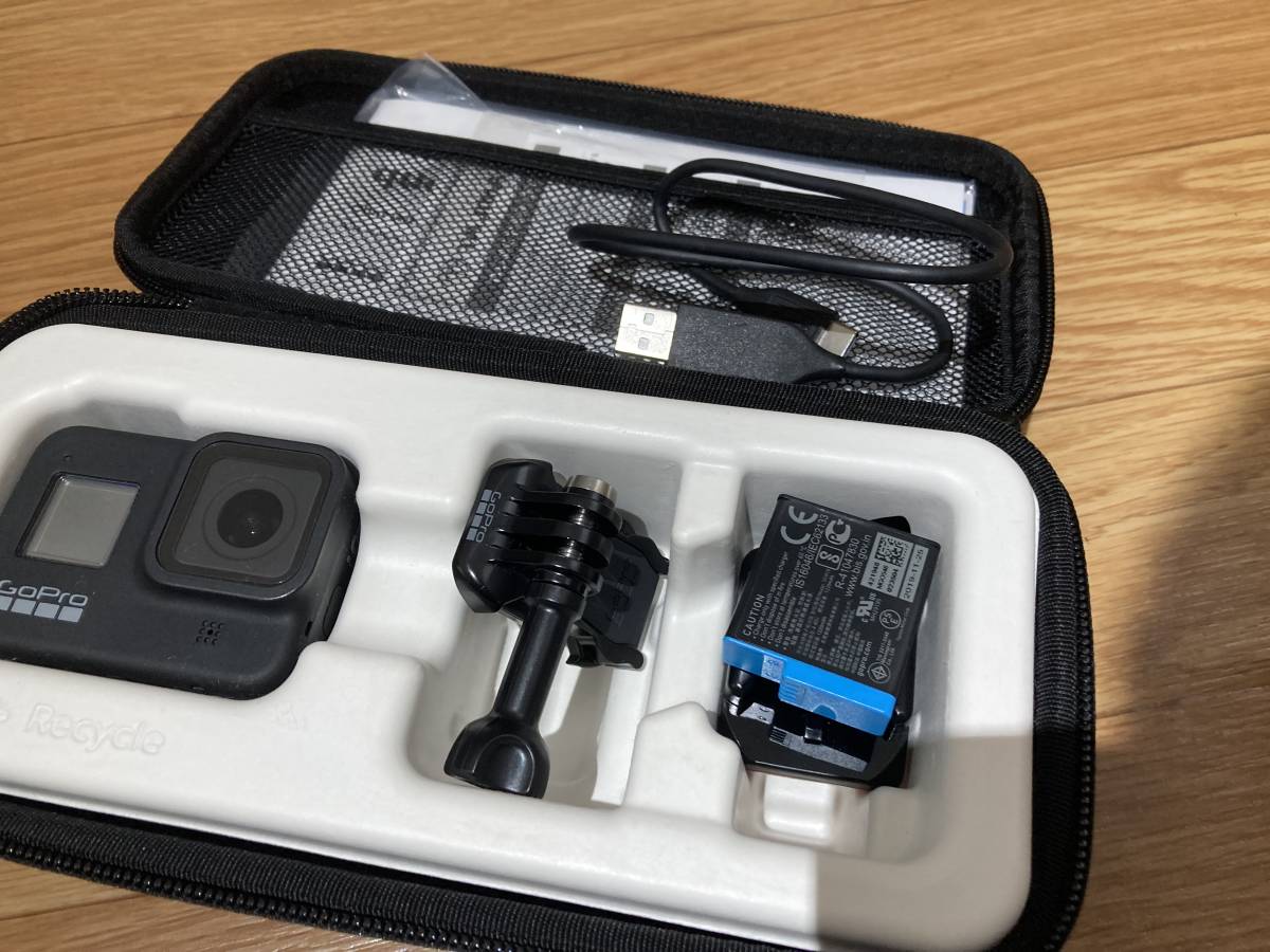 GoPro HERO 8 BLACK アクションカメラ ゴープロ ブラック ケース・付属品付き ジャンク_画像3