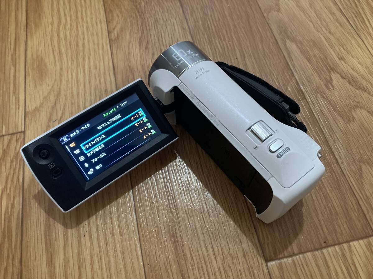 SONY Handycam HDR-CX470 W ホワイト ソニー 現状品_画像2