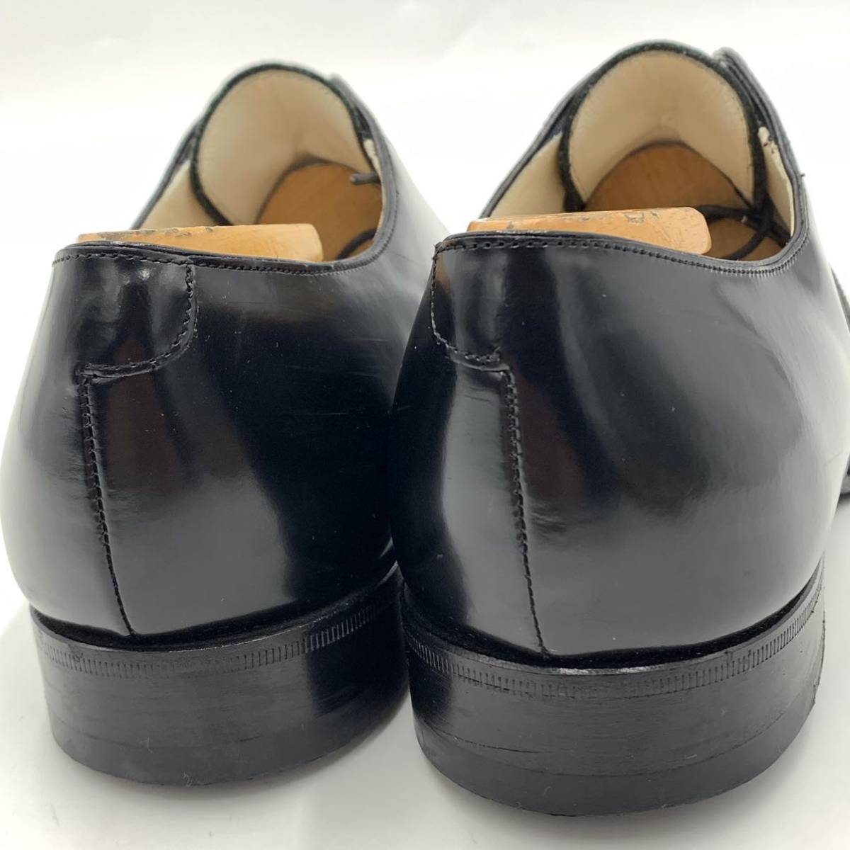 B☆美品/高級紳士靴'伊製' Louis Vuitton ルイヴィトン BM0128 18年製 レザー 比翼 ドレス/ビジネスシューズ 革靴 ストレートチップ 7 25.0_画像3