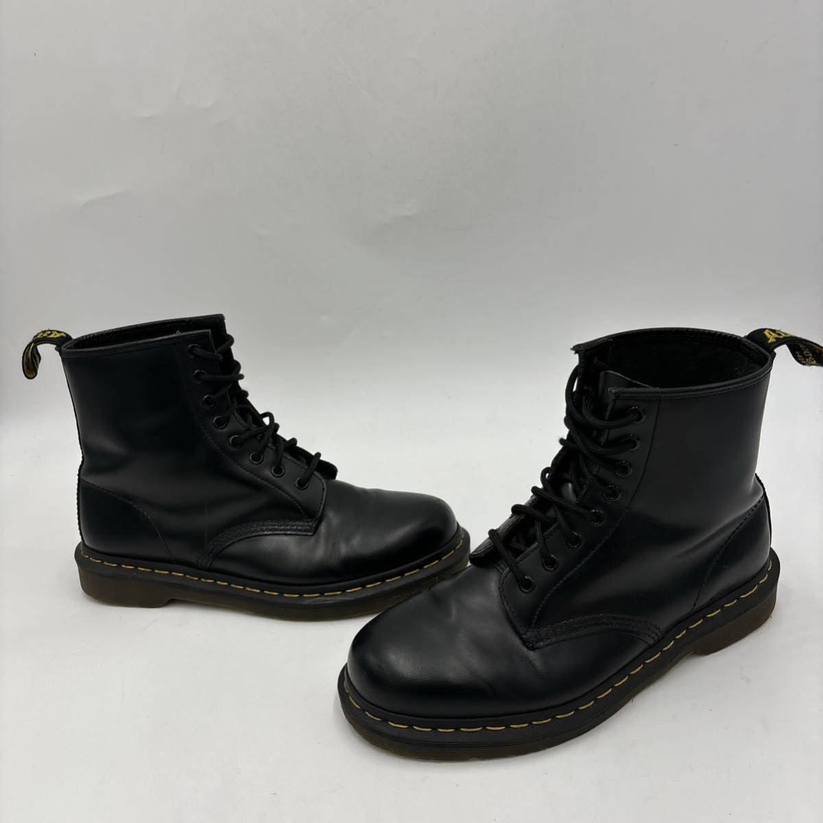 F ＊ '名作 王道モデル' Dr.Martens ドクターマーチン 1460 本革 8ホール 8EYE レースアップ ブーツ 革靴 UK9 27.5cm メンズ シューズ _画像3