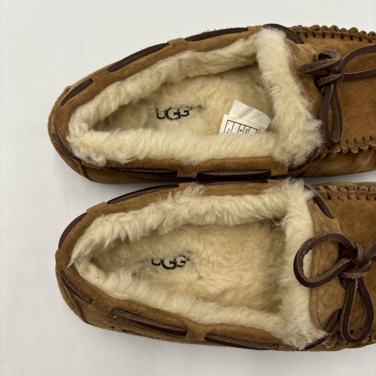 G＊ 履き心地抜群 '人気モデル' UGG アグ DAKOTA ダコタ 裏ボア 本革 モカシン 革靴 ムートン スリッポン シューズ 23.5cm レディース 5612_画像7