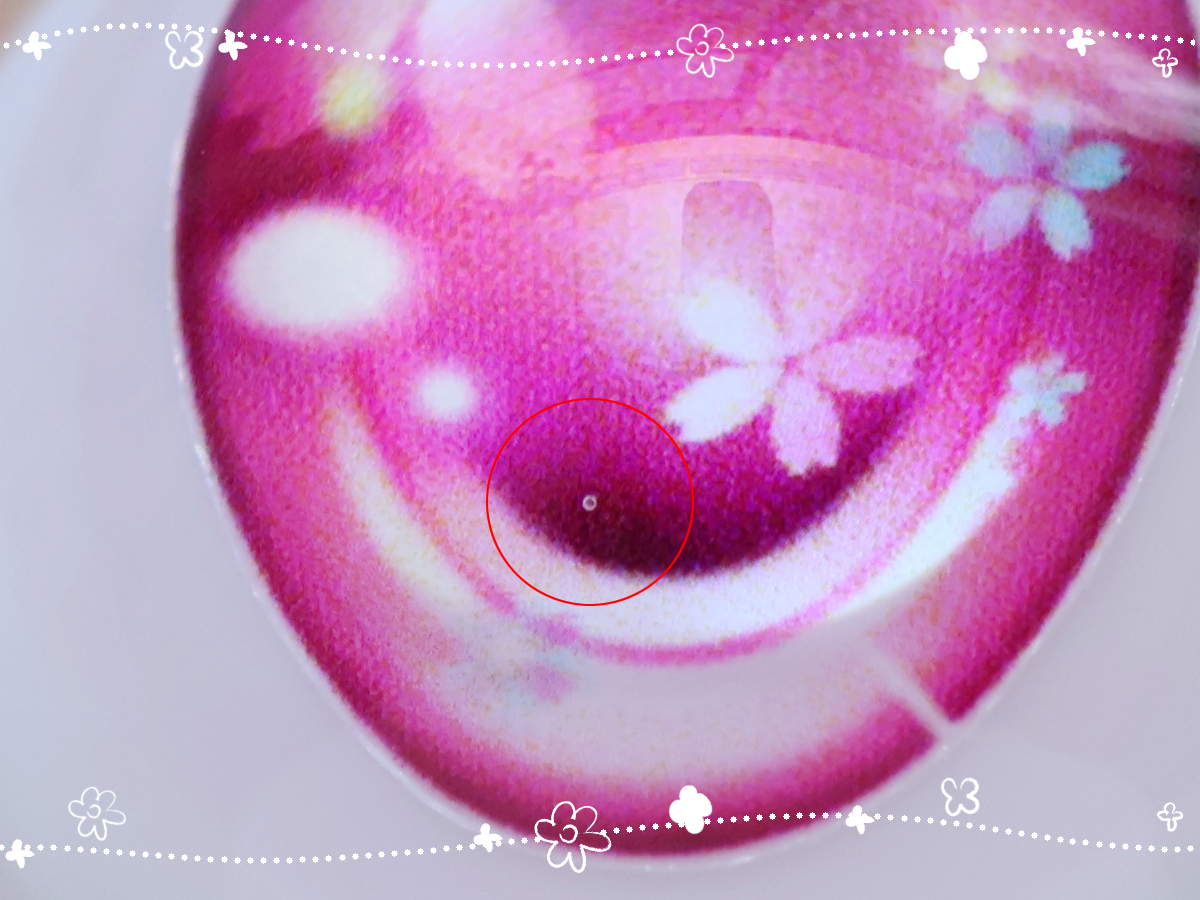 【Type桜　さくら　C品　難あり】レジンアイ 22mm相当 Lotta mimi_気泡があります。