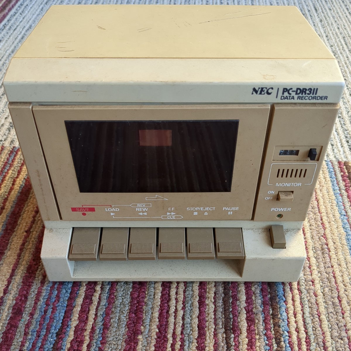 ジャンク NEC PC-DR311 データレコーダー PC関連 カセットテープ 記録装置の画像1