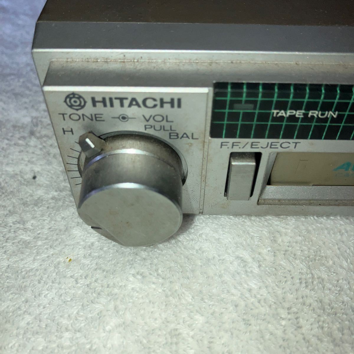 カセットデッキ カーオーディオ機器 日立　HITACHI レトロ　コレクション　動作未確認　現状扱い　送料込み_画像2