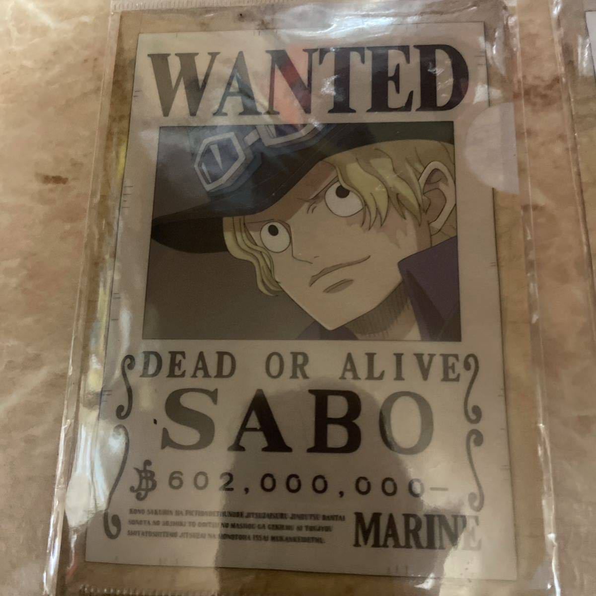 ONE PIECE！ワンピースA6クリアファイル＆ポストカードセット100円〜最落無しUSED 21-1 の画像3