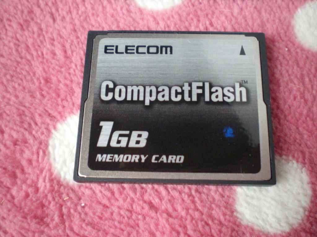 ELECOM エレコム　コンパクトフラッシュカードCOMPACTFLASH Compact Flash Card 1GB MF-FCF01G 【動作確認済み】_画像1